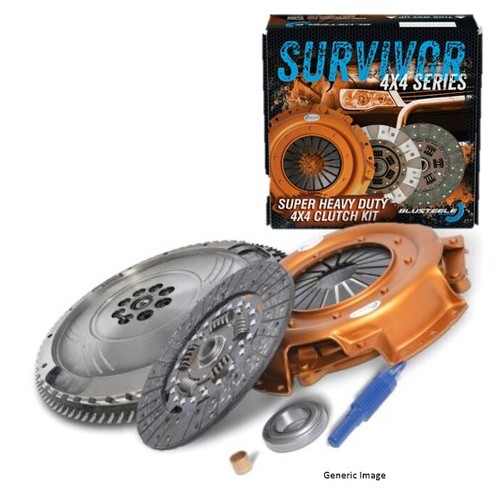 Survivor Heavy Duty Clutch Kit & Solid Flywheel To Suit Holden Jackaroo 3.0 UBS73 4JX1T