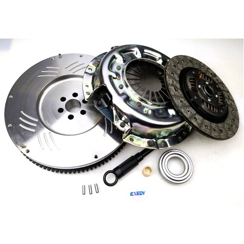 Exedy NSK-7336STHD Safari Tuff Extra Heavy Duty Clutch Kit & Blusteele Chromoly Flywheel to suit Nissan Patrol GU 2.8L RD 28ETI SMF replacement